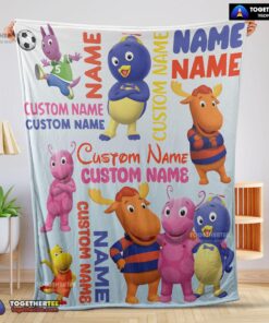 Official Cute Backyardigans Characters Blanket Fleece Customized Blanket