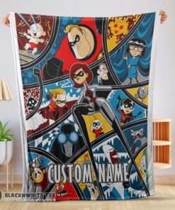 Official Cute Hot Disney Cartoon The Incredibles Tapestry Blanket Fleece Customized Blanket