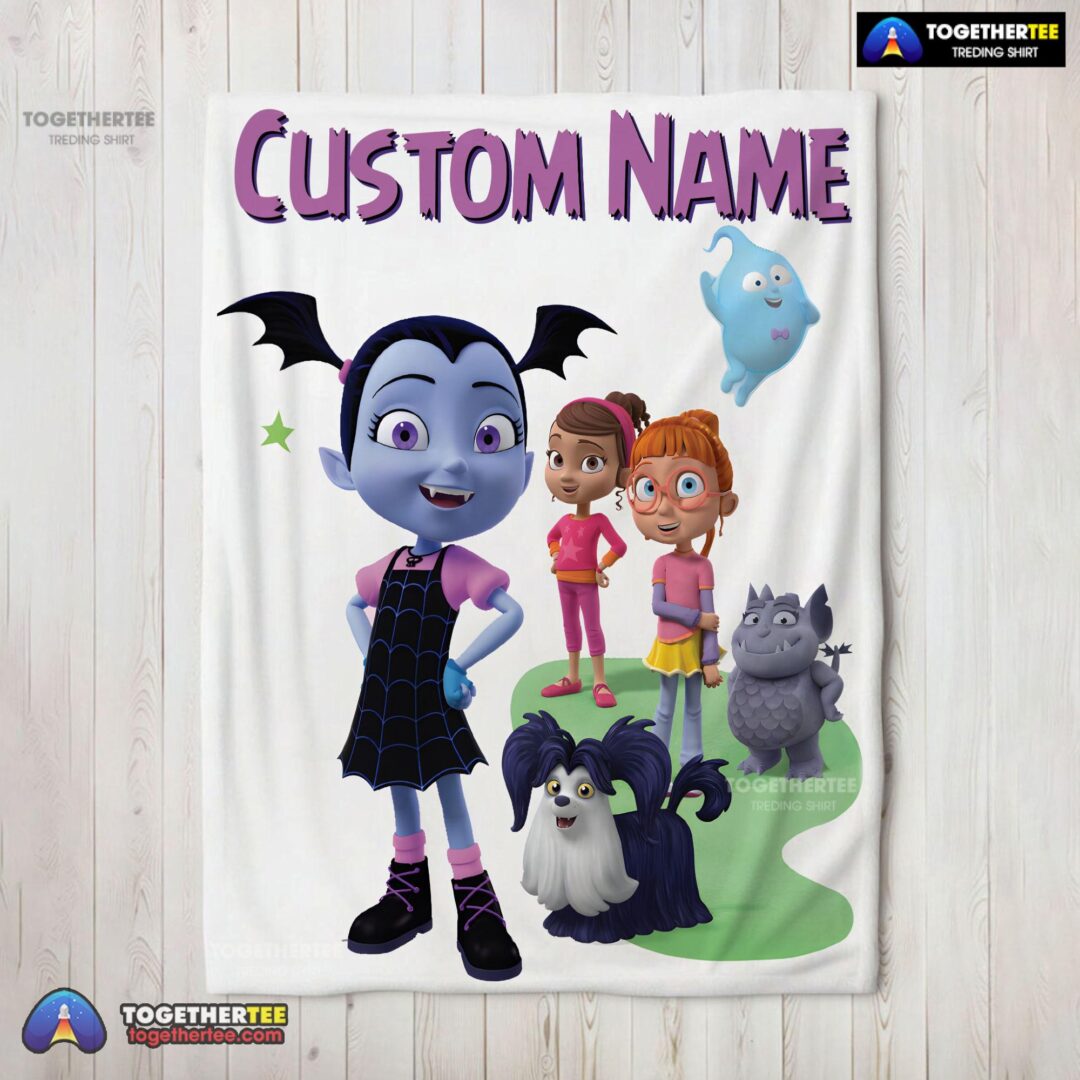 Official Cute Vampirina & Friends Blanket Fleece Customized Blanket