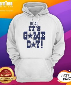 Official DC4L It's Game Day Dallas Cowboys Logo Hoodie featuring the iconic team logo in vibrant colors.