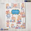Official Disney Alice Baking Alice In Wonderland Cake Blanket Fleece Customized Blanket