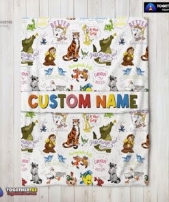 Official Disney Animal Characters Collage Blanket Fleece Customized Blanket