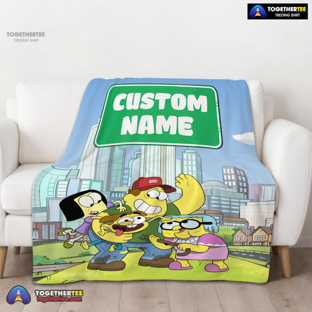 Official Disney Big City Greens Family Cartoon Blanket Fleece Customized Blanket-mk-01