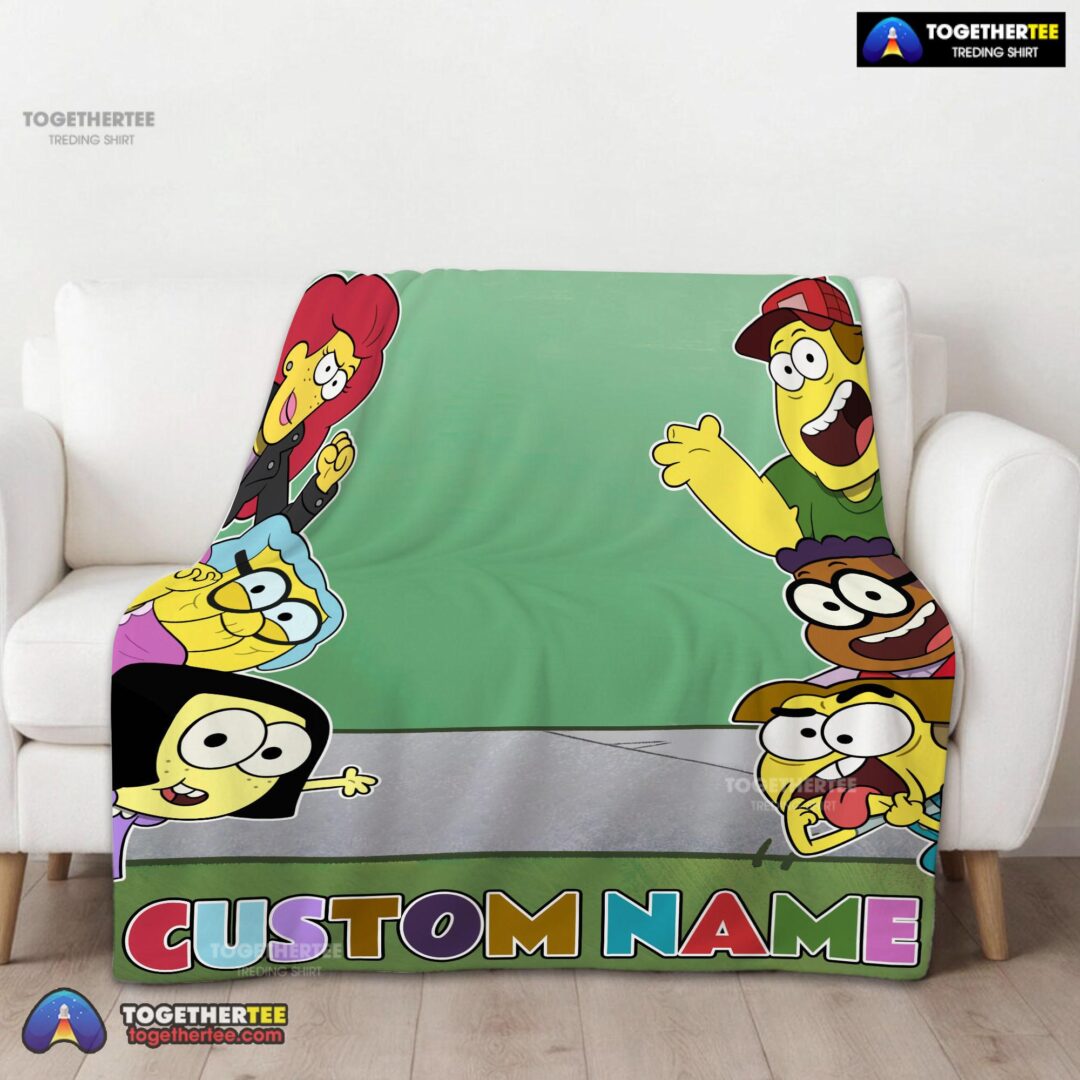 Official Disney Big City Greens Peeking Family Blanket Fleece Customized Blanket-mk-01