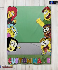 Official Disney Big City Greens Peeking Family Blanket Fleece Customized Blanket