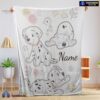 Official Disney Cartoon 101 Dalmatians Cute Blanket Fleece Customized Blanket