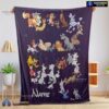 Official Disney Cartoon All Disney Dog Blanket Fleece Customized Blanket
