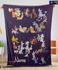 Official Disney Cartoon All Disney Dog Blanket Fleece Customized Blanket