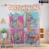 Official Disney Cartoon Baby Girl Elephant Dumbo Velveteen Cute Blanket Fleece Customized Blanket