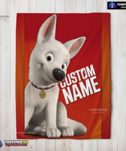 Official Disney Cartoon Bolt Blanket Fleece Customized Blanket