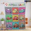 Official Disney Cartoon Cars With All Friends Blanket Fleece Customized Blanket