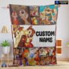 Official Disney Cartoon Chip And Dale Family Cute Blanket Fleece Customized Blanket