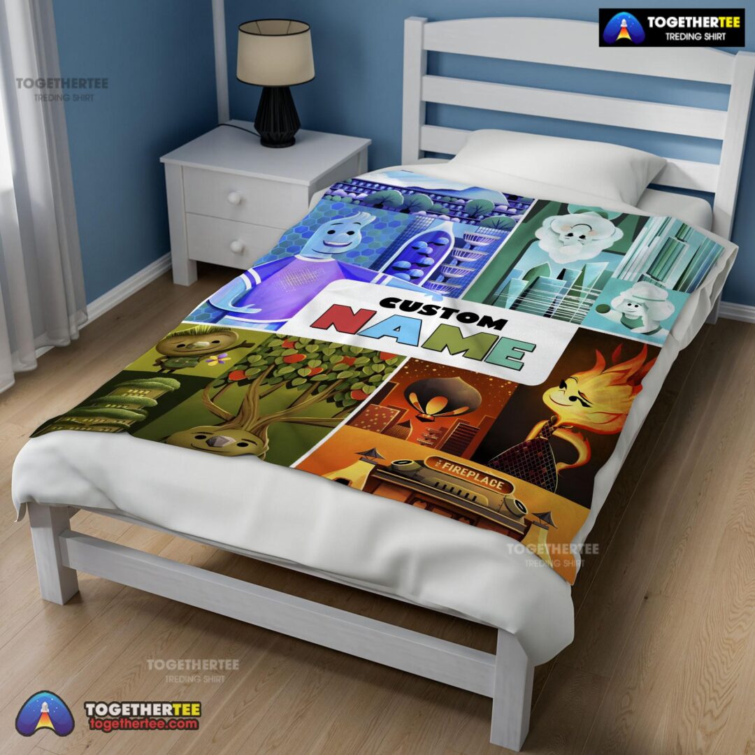 Official Disney Cartoon Elemental Ember Wade Lutz Clod Blanket Fleece Customized Blanket-mk-02