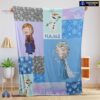 Official Disney Cartoon Frozen Elsa Princess Anna Olaf Blanket Fleece Customized Blanket
