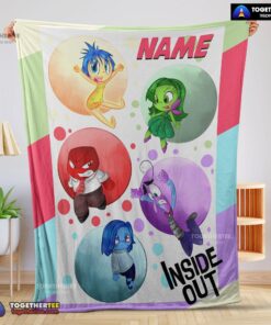 Official Disney Cartoon Inside Out Blanket Fleece Customized Blanket