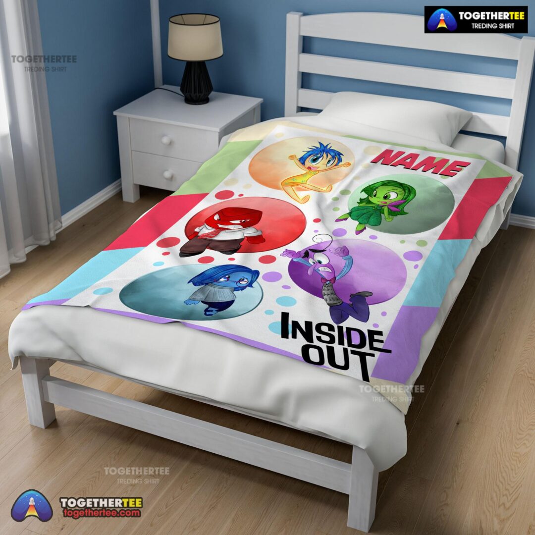 Official Disney Cartoon Inside Out Blanket Fleece Customized Blanket