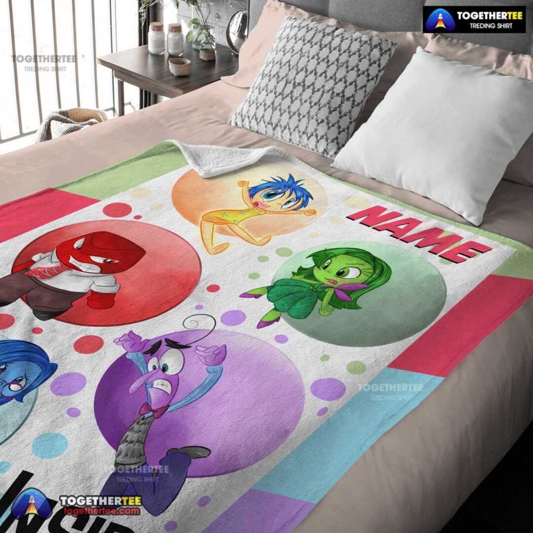 Official Disney Cartoon Inside Out Blanket Fleece Customized Blanket