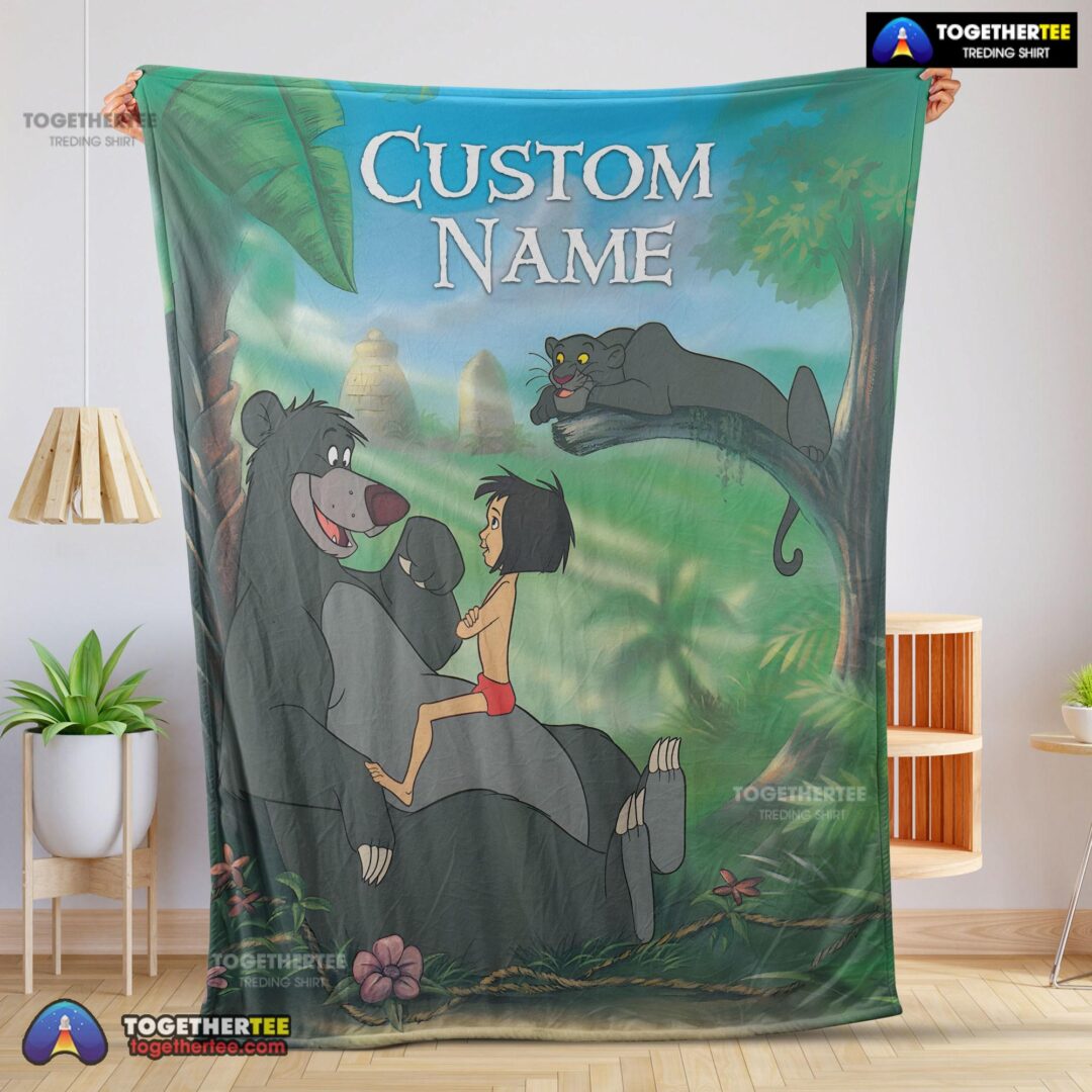 Official Disney Cartoon JungleBook Tapestry Blanket Fleece Customized Blanket