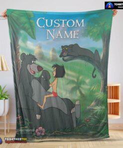 Official Disney Cartoon JungleBook Tapestry Blanket Fleece Customized Blanket
