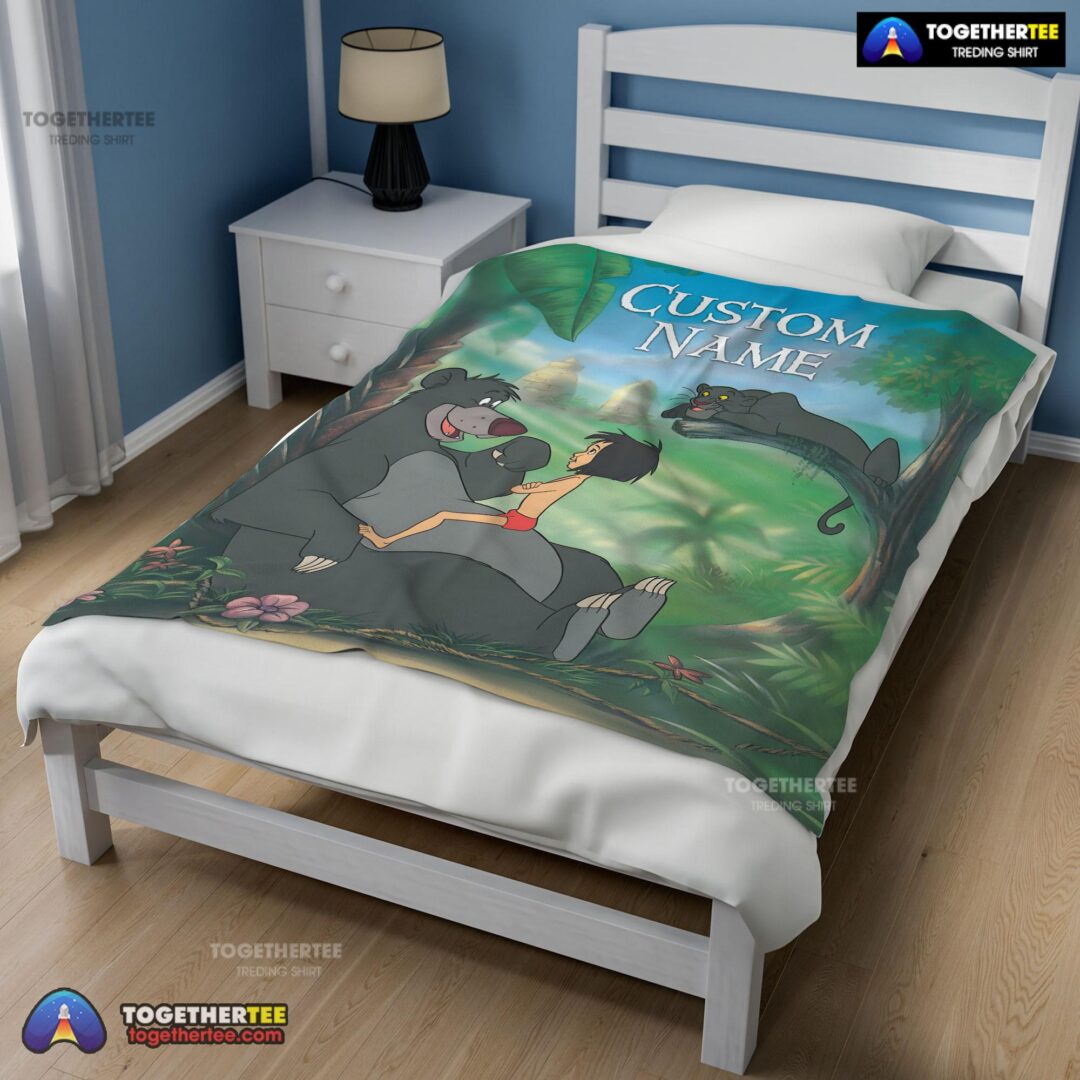 Official Disney Cartoon JungleBook Tapestry Blanket Fleece Customized Blanket