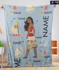 Official Disney Cartoon Moana Maui Blanket Fleece Customized Blanket