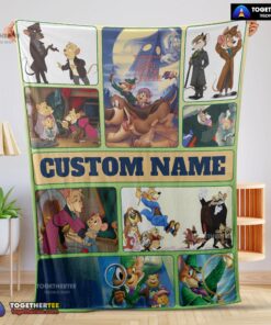 Official Disney Cartoon Personalized Great Mouse Detective Blanket Fleece Customized Blanket