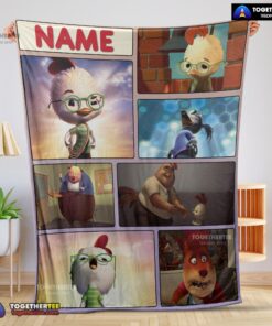 Official Disney Chicken Little Collage Poster Blanket Fleece Customized Blanket