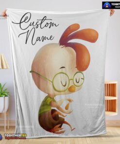 Official Disney Chicken Little Meditative Pose Blanket Fleece Customized Blanket