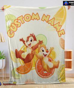 Official Disney Chip ‘N’ Dale Chip And Dale Blanket Fleece Customized Blanket