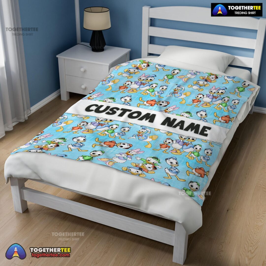 Official Disney Donald Duck Daisy Huey Dewey Louie Blanket Fleece Customized Blanket-mk-02