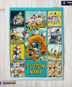 Official Disney Ducktales Cartoon Collage Blanket Fleece Customized Blanket