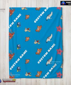 Official Disney Finding Nemo & Dory Characters Blanket Fleece Customized Blanket