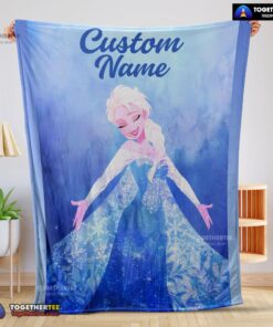 Official Disney Frozen Magic Elsa Blanket Fleece Customized Blanket