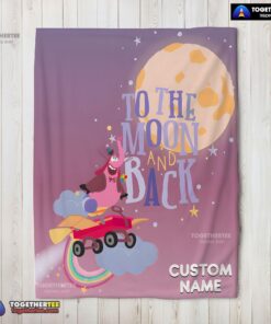 Official Disney Inside Out Bing Bong To The Moon And Back Blanket Fleece Customized Blanket