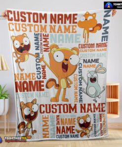 Official Disney Kiff Chatterley & Barry Buns Blanket Fleece Customized Blanket