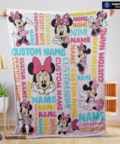 Official Disney Minnie Mouse Blanket Fleece Customized Blanket