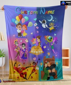 Official Disney Pixar Cartoon All Story Velveteen Cute Blanket Fleece Customized Blanket