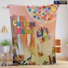 Official Disney Pixar Up With Our Balloons And Sky With House Movie Blanket Customize Blanket