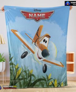 Official Disney Planes Movie Dusty Crophopper Blanket Fleece Customized Blanket