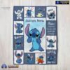 Official Disney Playful Stitch Collage Blanket Fleece Customized Blanket