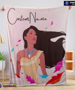 Official Disney Pocahontas Blanket Fleece Customized Blanket