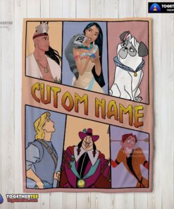 Official Disney Pocahontas Meeko Percy John Smith Blanket Fleece Customized Blanket