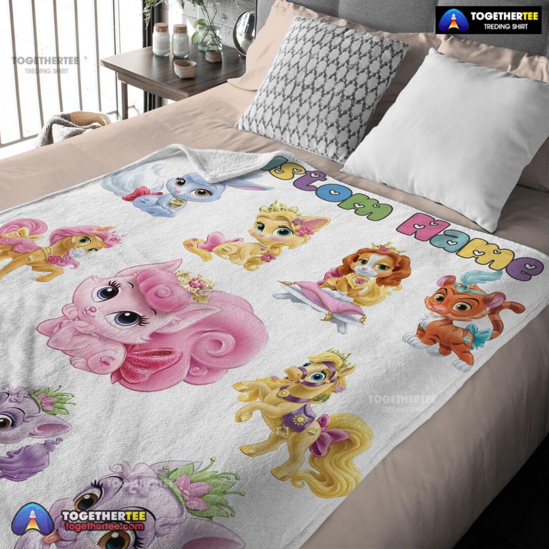 Official Disney Princess Palace Pets Blanket Fleece Customized Blanket