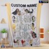 Official Disney Princess The Fun Never Stops Blanket Fleece Customized Blanket