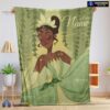 Official Disney Princess Tiana Blanket Fleece Customized Blanket