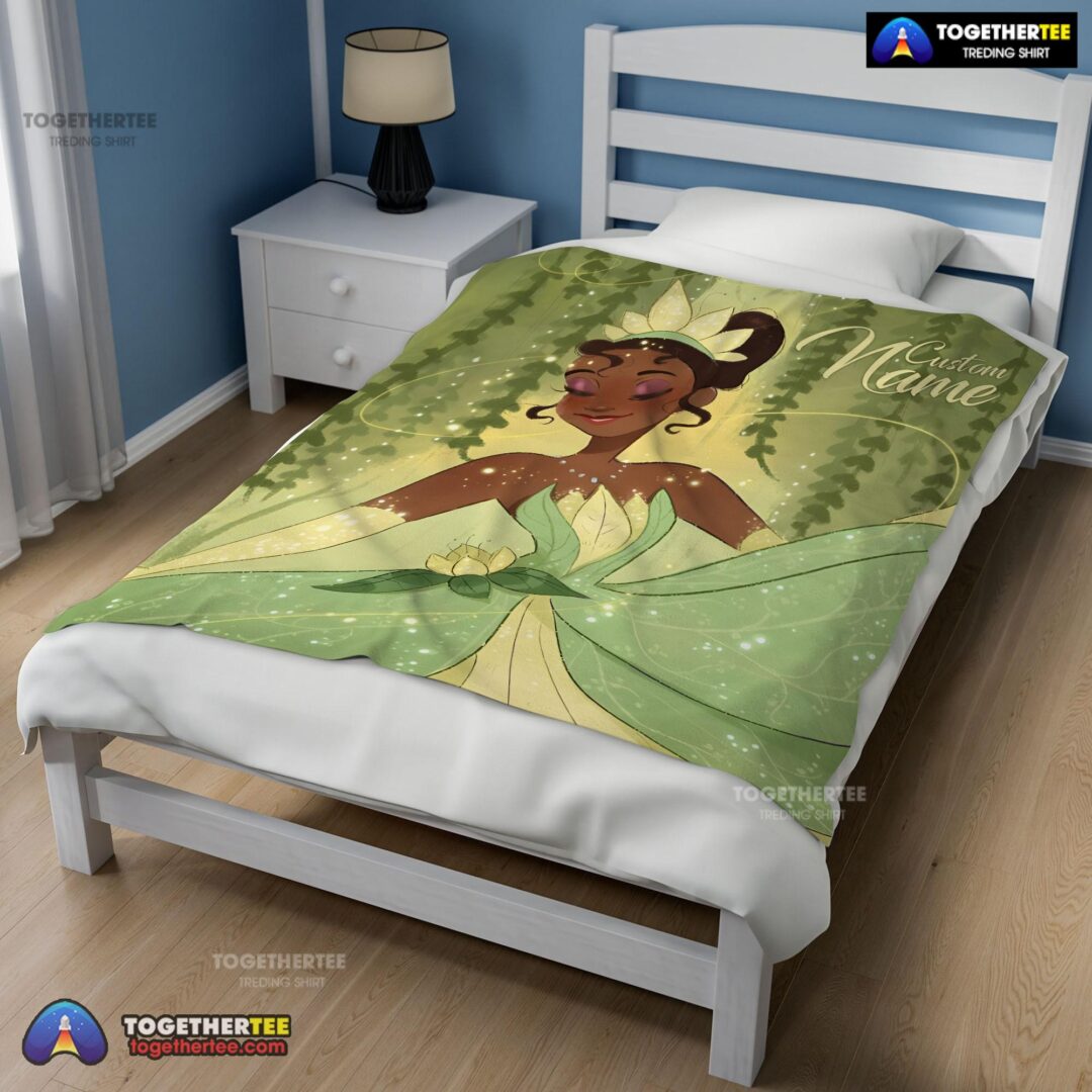 Official Disney Princess Tiana Blanket Fleece Customized Blanket