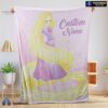 Official Disney Rapunzel Blanket Fleece Customized Blanket