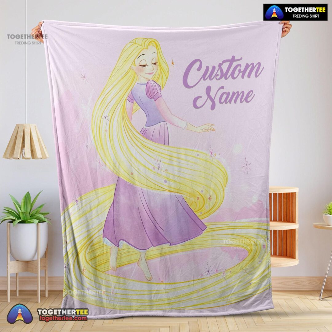 Official Disney Rapunzel Blanket Fleece Customized Blanket