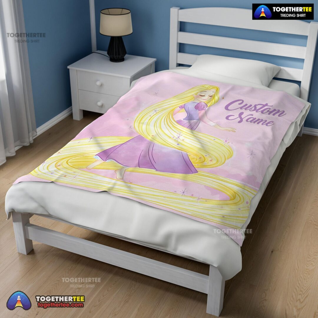 Official Disney Rapunzel Blanket Fleece Customized Blanket