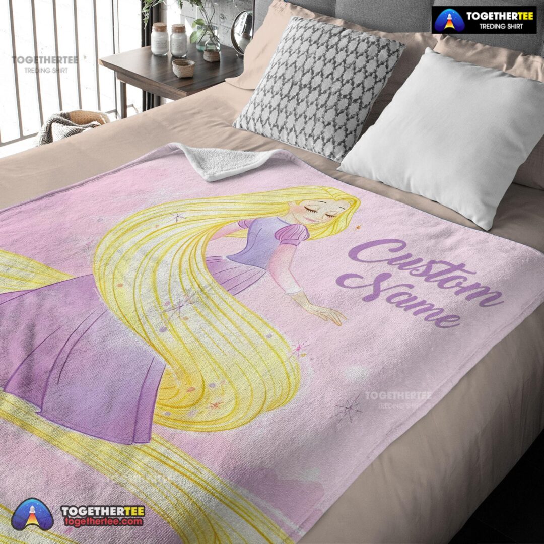 Official Disney Rapunzel Blanket Fleece Customized Blanket
